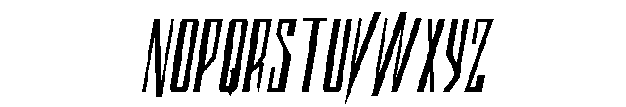 Archnemesis Condensed Semi-Ita Font UPPERCASE