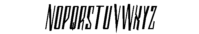Archnemesis Condensed Semi-Ita Font LOWERCASE