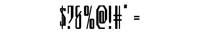 Archnemesis Condensed Font OTHER CHARS