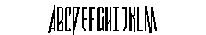 Archnemesis Condensed Font UPPERCASE