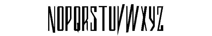 Archnemesis Condensed Font UPPERCASE