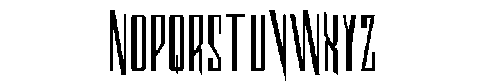 Archnemesis Condensed Font LOWERCASE