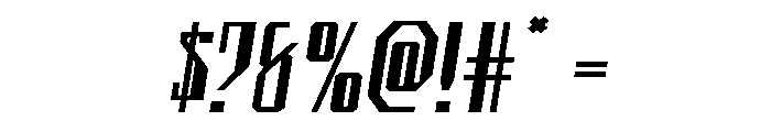 Archnemesis Expanded Semi-Ital Font OTHER CHARS