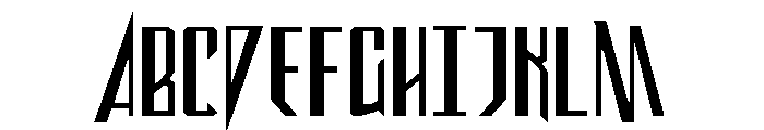 Archnemesis Expanded Font UPPERCASE
