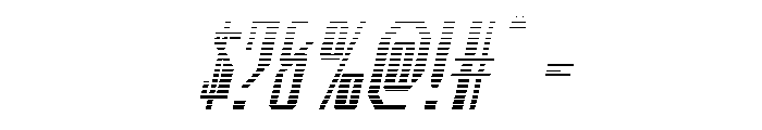 Archnemesis Gradient Italic Font OTHER CHARS
