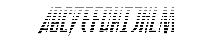 Archnemesis Gradient Italic Font UPPERCASE