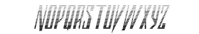 Archnemesis Gradient Italic Font UPPERCASE