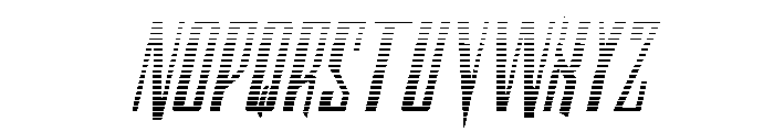 Archnemesis Gradient Italic Font LOWERCASE