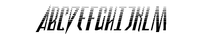 Archnemesis Halftone Italic Font UPPERCASE