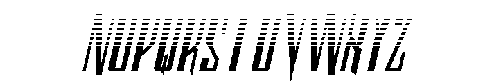 Archnemesis Halftone Italic Font LOWERCASE