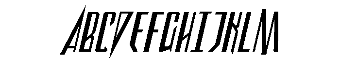 Archnemesis Italic Font UPPERCASE