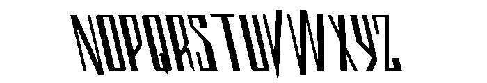 Archnemesis Leftalic Font UPPERCASE