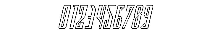 Archnemesis Outline Italic Font OTHER CHARS