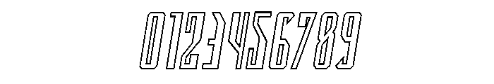 Archnemesis Outline Semi-Ital Font OTHER CHARS