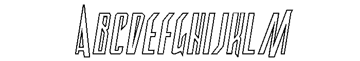 Archnemesis Outline Semi-Ital FONT