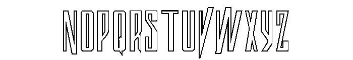 Archnemesis Outline Font UPPERCASE