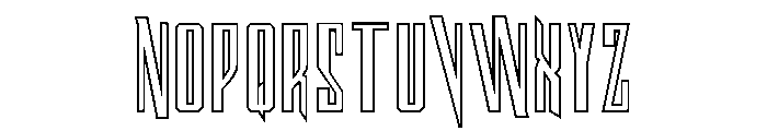 Archnemesis Outline Font LOWERCASE