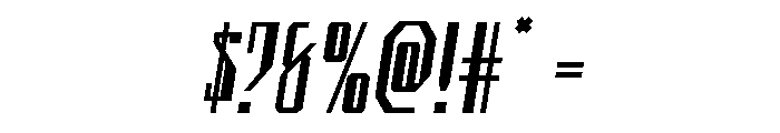 Archnemesis Semi-Italic Font OTHER CHARS