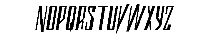 Archnemesis Semi-Italic Font UPPERCASE