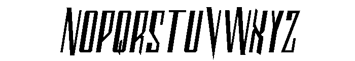 Archnemesis Semi-Italic Font LOWERCASE