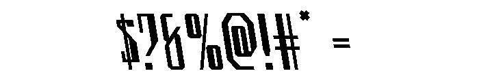 Archnemesis Semi-Leftalic Font OTHER CHARS