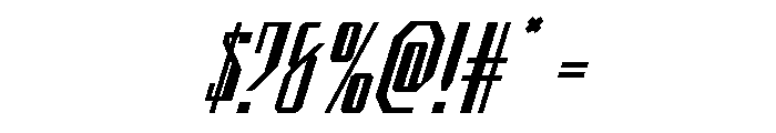 Archnemesis Super-Italic Font OTHER CHARS