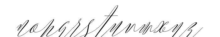 ArgentinaScript-Italic Font LOWERCASE