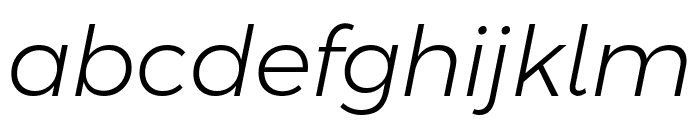 Argentum Novus Light Italic Font LOWERCASE