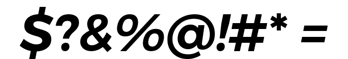 Argentum Novus SemiBold Italic Font OTHER CHARS