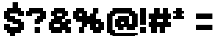 Ari-W9500 Display Font OTHER CHARS