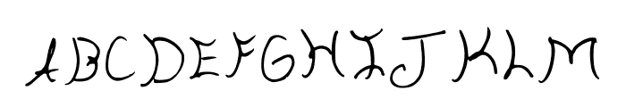 Aria Regular Font LOWERCASE