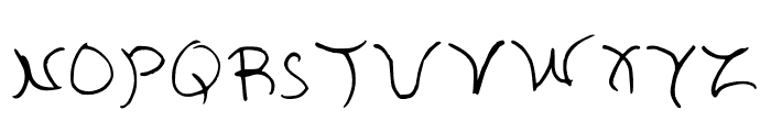 Aria Regular Font LOWERCASE