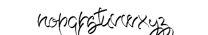 AriallyRegular Font LOWERCASE