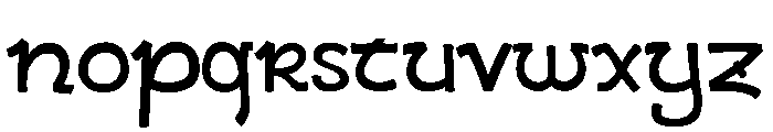 Ariel_Insular Font LOWERCASE