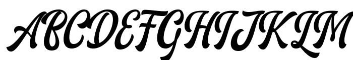 AriesthaScript Font UPPERCASE
