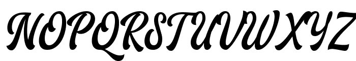AriesthaScript Font UPPERCASE