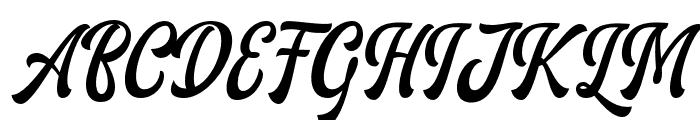 AriesthaScript Font UPPERCASE