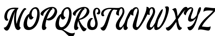 AriesthaScript Font UPPERCASE