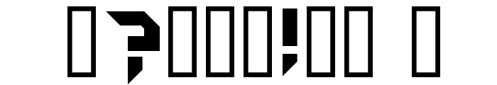 Arkanoid Solid Font OTHER CHARS