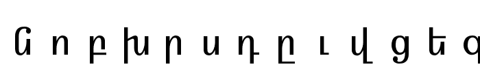ArmFixed Font LOWERCASE