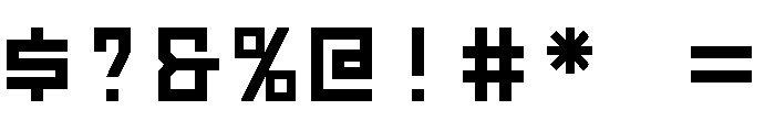 Armada Regular Font OTHER CHARS