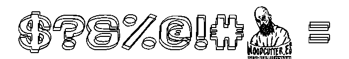 Armenian Outlines Font OTHER CHARS