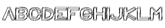 Armenian Outlines Font UPPERCASE