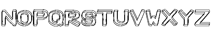 Armenian Outlines Font LOWERCASE