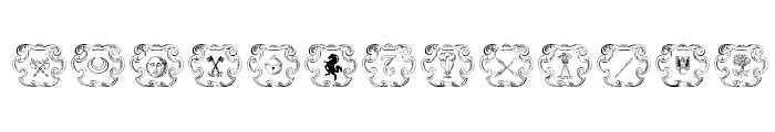 Armorial Font UPPERCASE