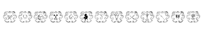 Armorial Font LOWERCASE