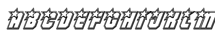Army Rangers Engraved Italic Font UPPERCASE