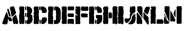Army of Death Font UPPERCASE