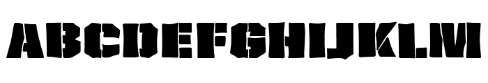 Army of the Ending Font UPPERCASE