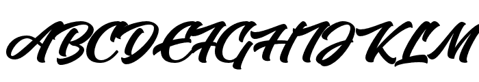 Arnolde Script PERSONAL USE Regular Font UPPERCASE